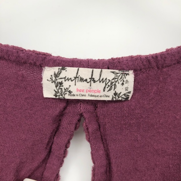 FREE PEOPLE lace tank with scalloped detail. - Picture 3 of 5